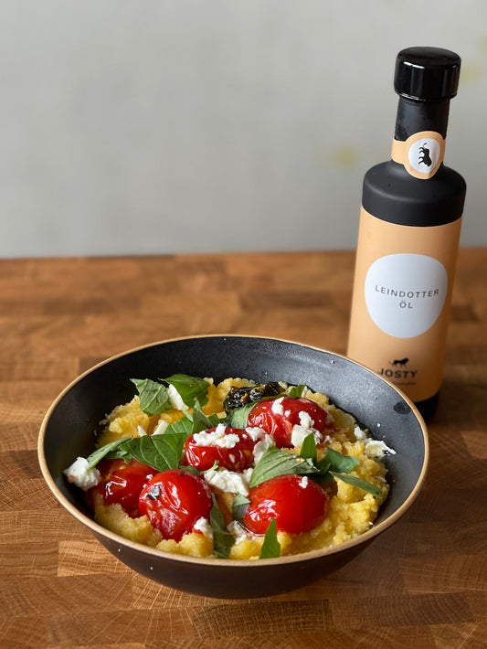 Polenta mit Josty Leindotteröl