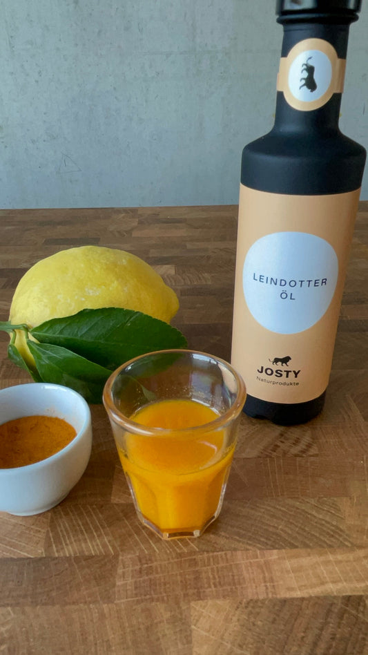 Morgen-Shot mit Josty Leindotteröl