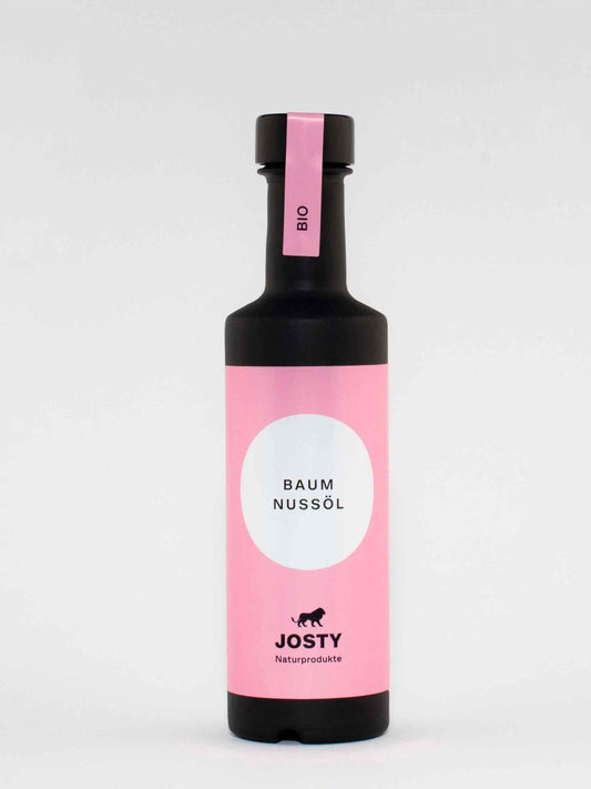Bio Baumnussöl/Walnussöl kaltgepresst aus der Schweiz -  Josty Naturprodukte
