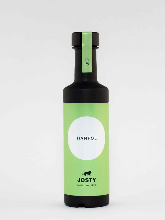 Bio Hanföl kaltgepresst aus der Schweiz -  Josty Naturprodukte