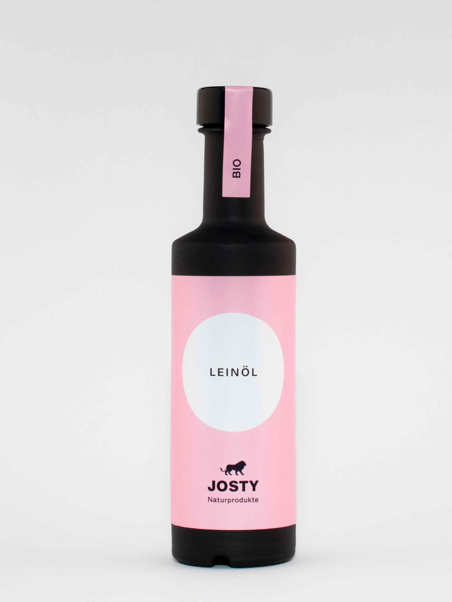 Bio Leinöl kaltgepresst aus der Schweiz -  Josty Naturprodukte - Leinol